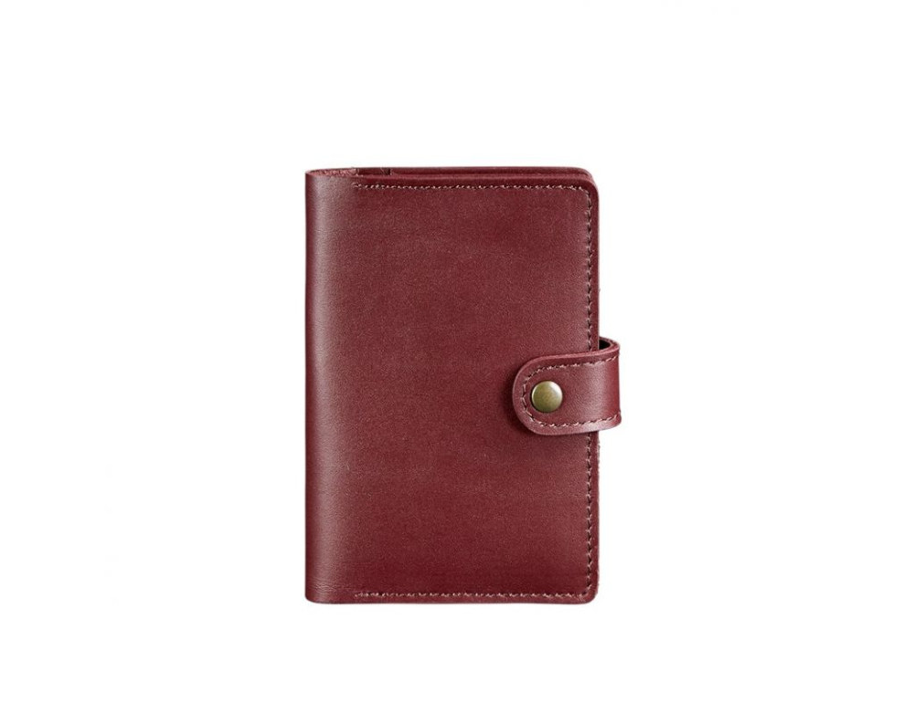 Шкіряна обкладинка для паспорта 3.0 бордова Blancnote BN-OP-3-vin - Фотографія № 6
