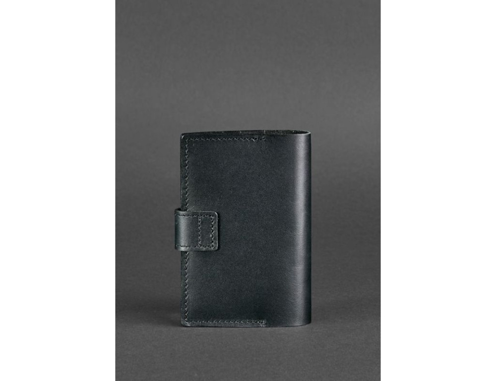Шкіряна обкладинка для паспорта 4.0 чорна Blancnote BN-OP-4-g - Фотографія № 4