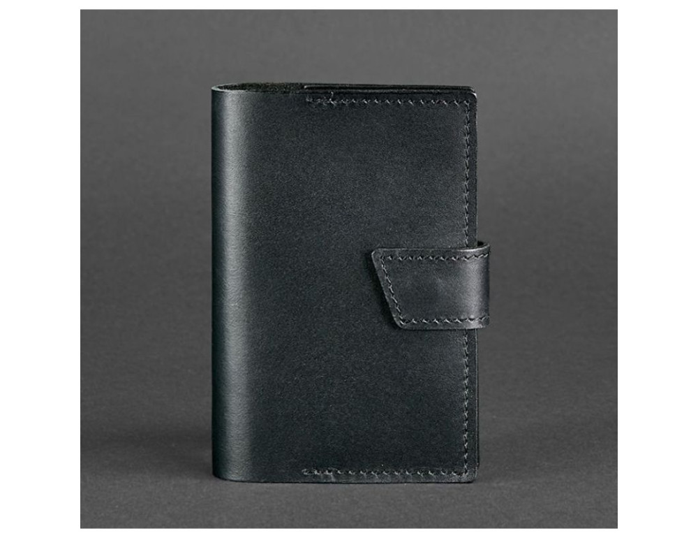 Шкіряна обкладинка для паспорта 4.0 чорна Blancnote BN-OP-4-g - Фотографія № 5