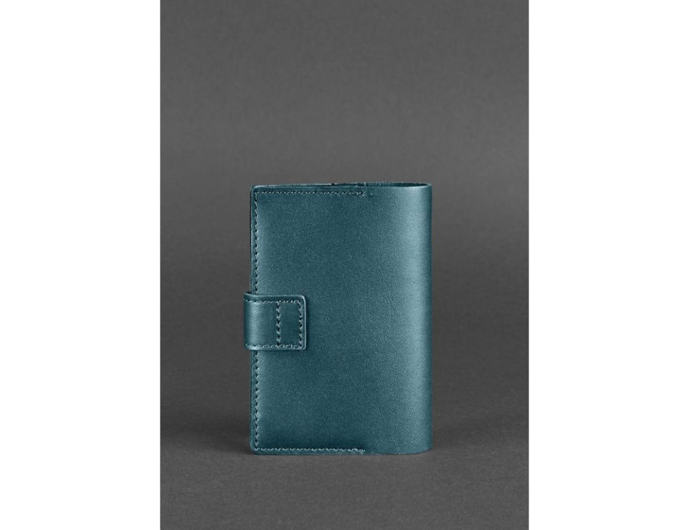 Кожаная обложка для паспорта 4.0 зеленая Blancnote BN-OP-4-malachite - Фото № 4