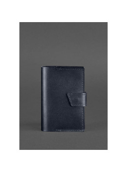 Кожаная обложка для паспорта 4.0 темно-синяя Blancnote BN-OP-4-navy-blue