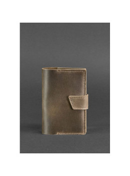 Кожаная обложка для паспорта 4.0 темно-коричневая Blancnote BN-OP-4-o