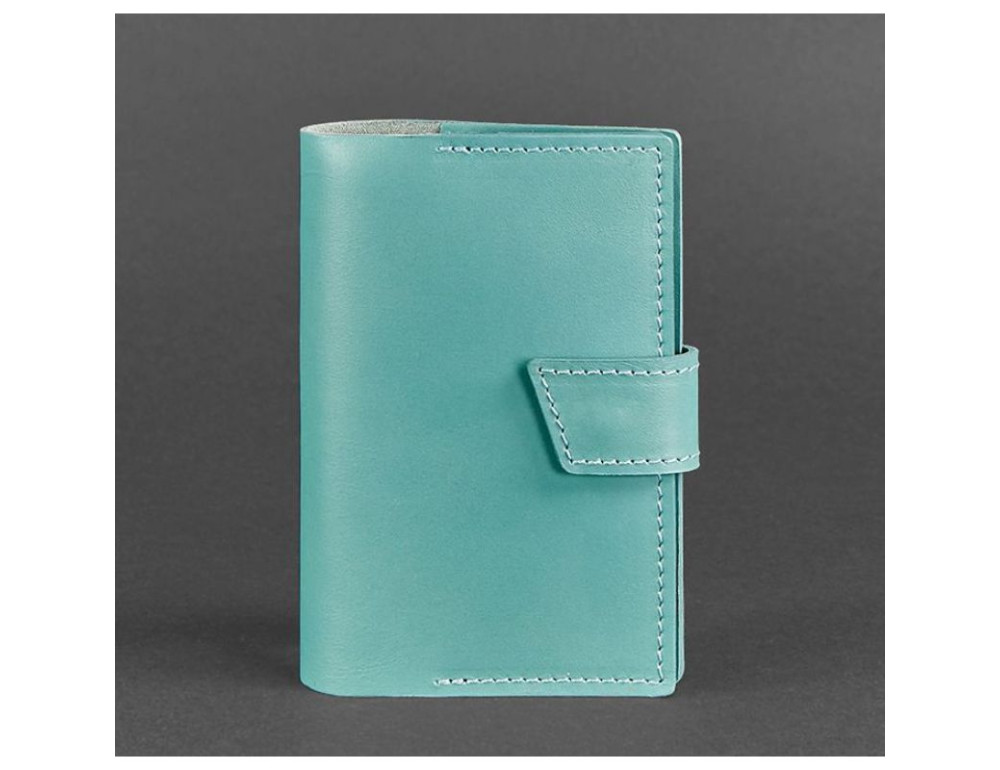 Шкіряна обкладинка для паспорта 4.0 бірюзова Blancnote BN-OP-4-tiffany - Фотографія № 5