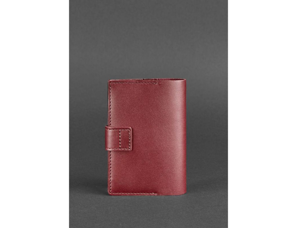 Шкіряна обкладинка для паспорта 4.0 бордова Blancnote BN-OP-4-vin - Фотографія № 4