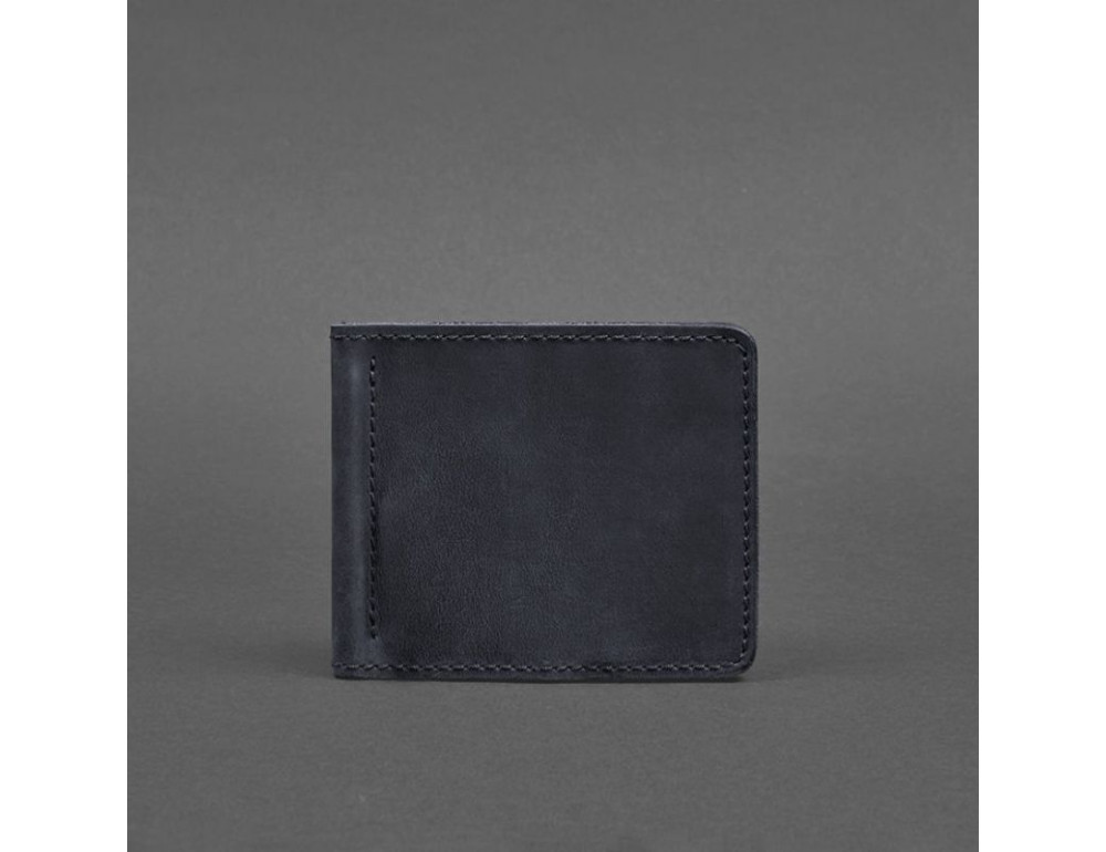 Чоловічий шкіряний портмоне синій Blancnote BN-PM-1-nn - Фотографія № 5