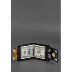Чоловічий шкіряний чорний портмоне 10.0 затискач для грошей Crazy Horse Blancnote BN-PM-10-g-kr - Фотографія № 101