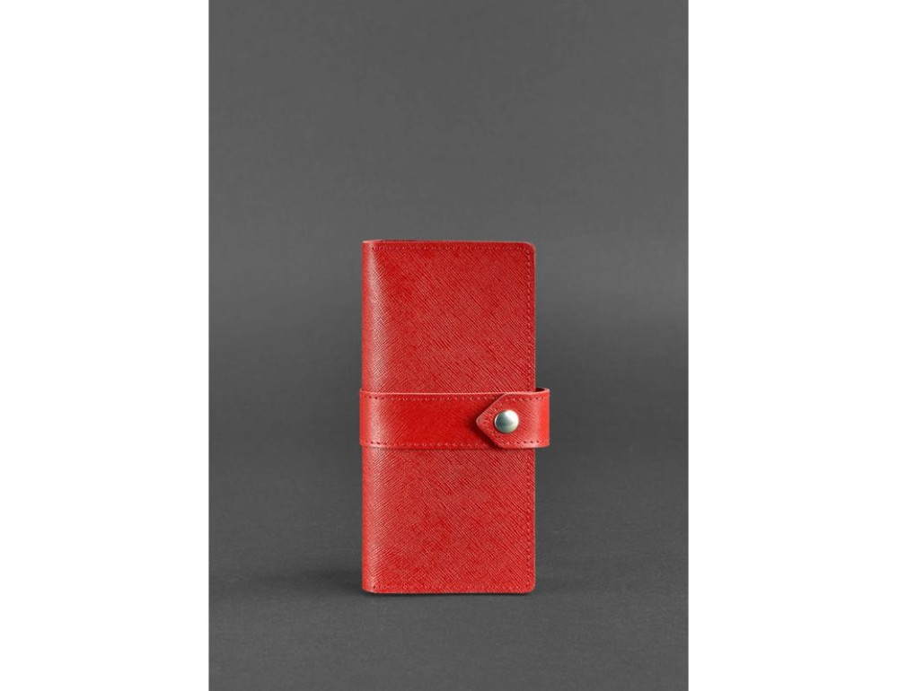 Червоне жіноче портмоне зі шкіри Saffiano Blancnote BN-PM-3-1-bw-red - Фотографія № 1 Червоне жіноче портмоне зі шкіри Saffiano Blancnote BN-PM-3-1-bw-red - Фотографія № 1