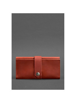 Женский коралловый кошелек из кожи Blanknote BN-PM-3-coral