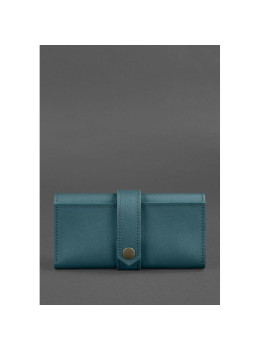 Кожаное женское портмоне 3.0 зеленое Краст Blanknote BN-PM-3-malachite