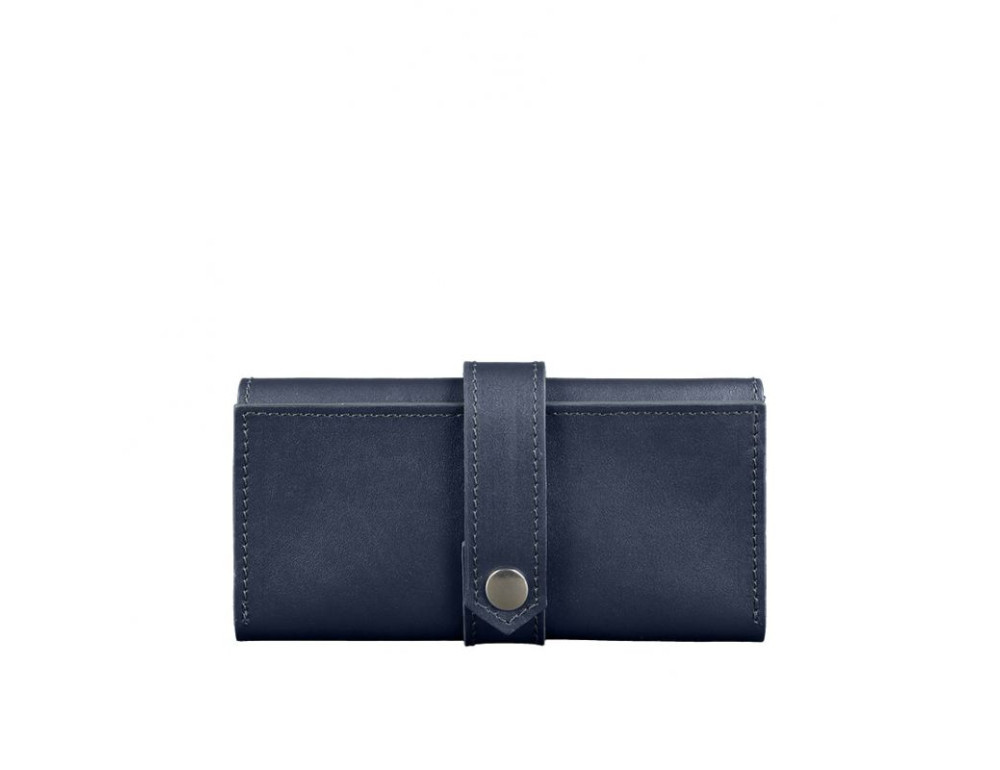 Синій шкіряний гаманець BlankNote BN-PM-3-navy-blue - Фотографія № 6