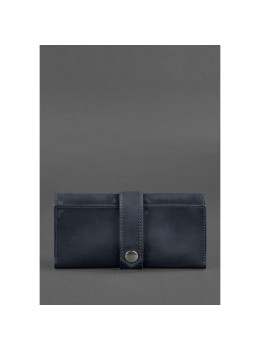 Синий кожаный кошелек Blanknote BN-PM-3-NN