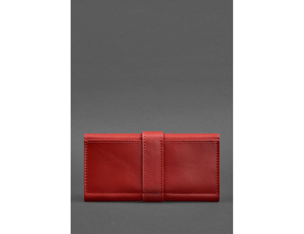 Шкіряне жіноче портмоне 3.0 червоне Krast BN-PM-3-red - Фотографія № 4