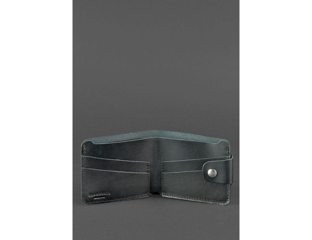 Шкіряне портмоне 4.3 чорне Blancnote BN-PM-4-3-g - Фотографія № 3