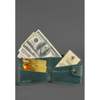 Шкіряне портмоне 4.3 зелене Crazy Horse Blancnote BN-PM-4-3-iz - Фотографія № 101