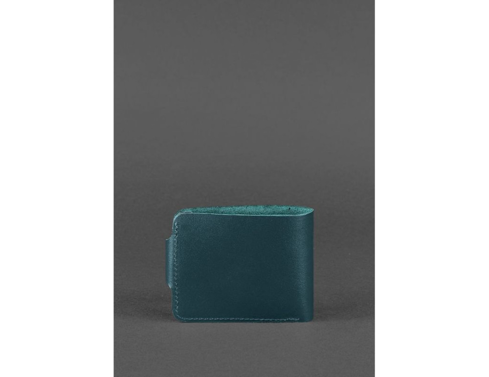Шкіряне портмоне 4.3 зелене Blancnote BN-PM-4-3-malachite - Фотографія № 4