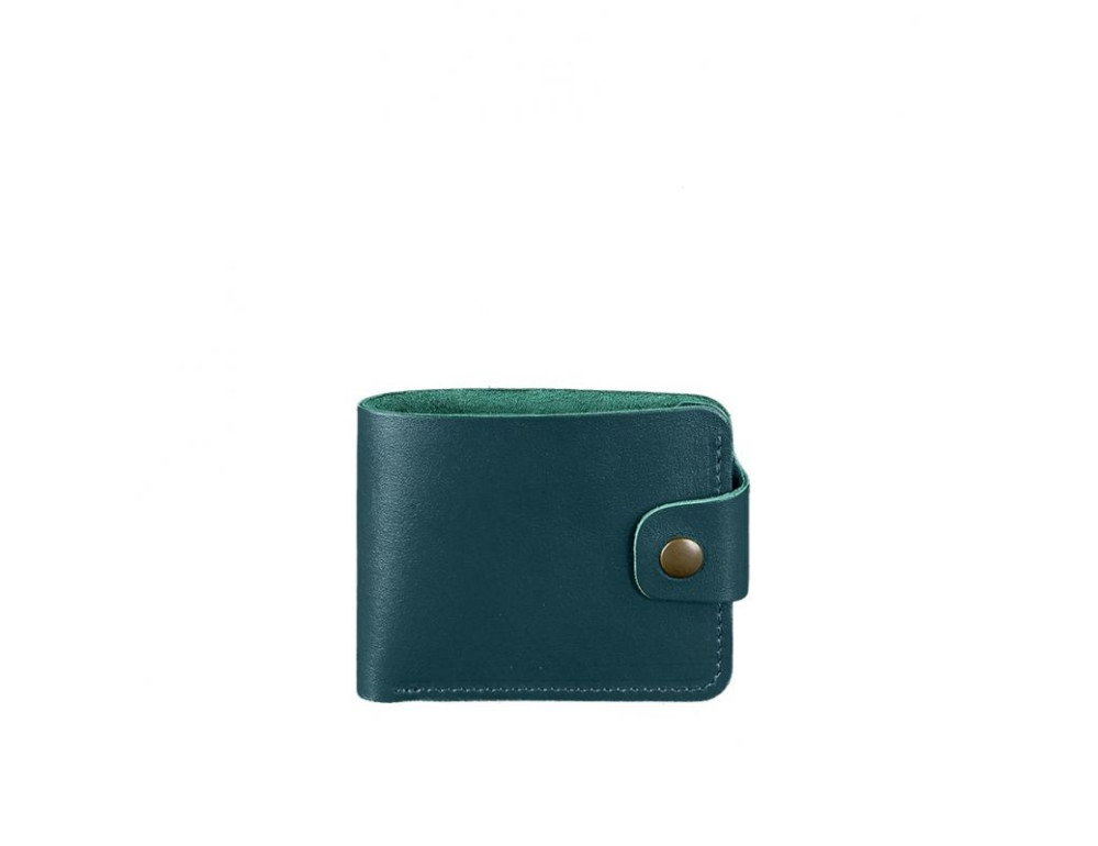 Шкіряне портмоне 4.3 зелене Blancnote BN-PM-4-3-malachite - Фотографія № 6