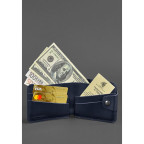 Шкіряне портмоне 4.3 темно-синє Blancnote BN-PM-4-3-navy-blue - Фотографія № 101