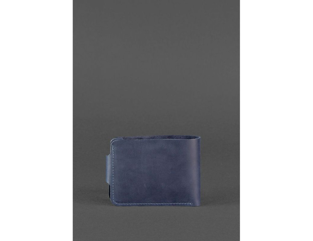 Шкіряне портмоне 4.3 синє Blancnote BN-PM-4-3-nn - Фотографія № 4