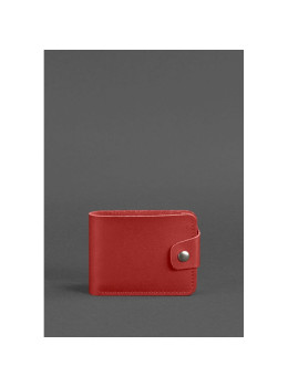 Кожаное портмоне 4.3 красный Blanknote BN-PM-4-3-red