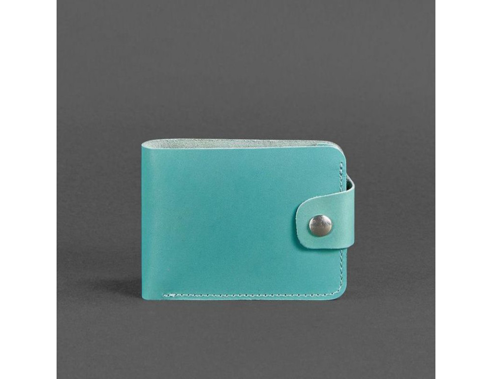Жіноче шкіряне портмоне 4.3 бірюзове Blancnote BN-PM-4-3-tiffany - Фотографія № 5