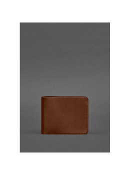 Светло-коричневый кожаный зажим для денег Blanknote BN-PM-4-4-k-kr