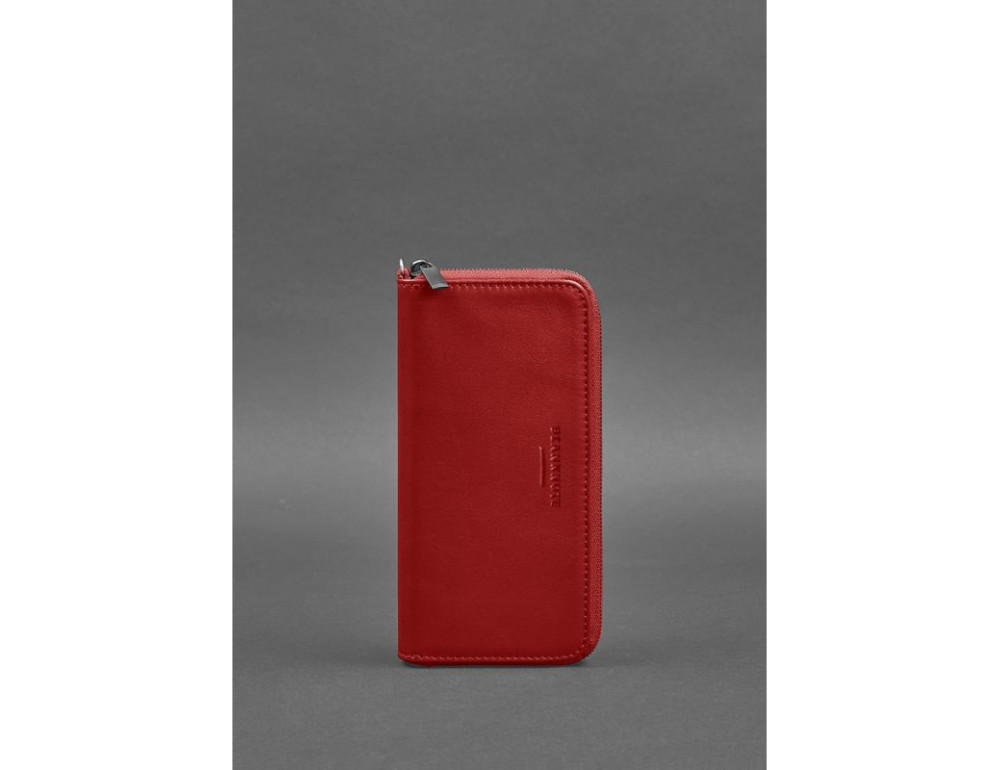 Шкіряне портмоне на блискавці 6.1 червоне BN-PM-6-1-red - Фотографія № 1 Шкіряне портмоне на блискавці 6.1 червоне BN-PM-6-1-red - Фотографія № 1