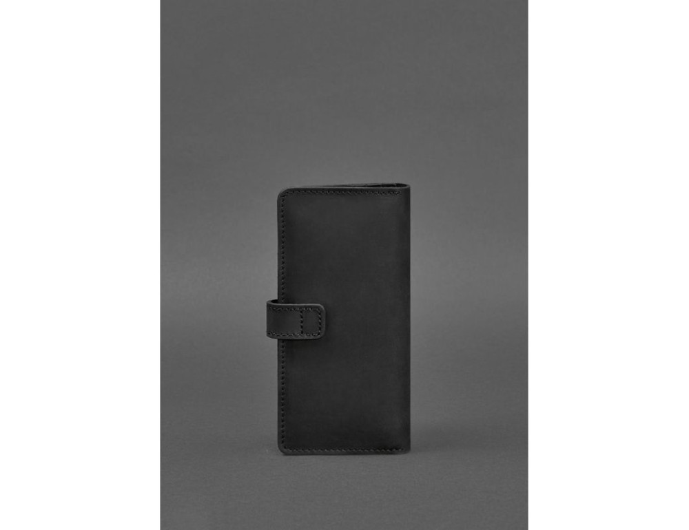 Шкіряне портмоне 7.0 Чорне Crazy Horse Blancnote BN-PM-7-g-kr - Фотографія № 5