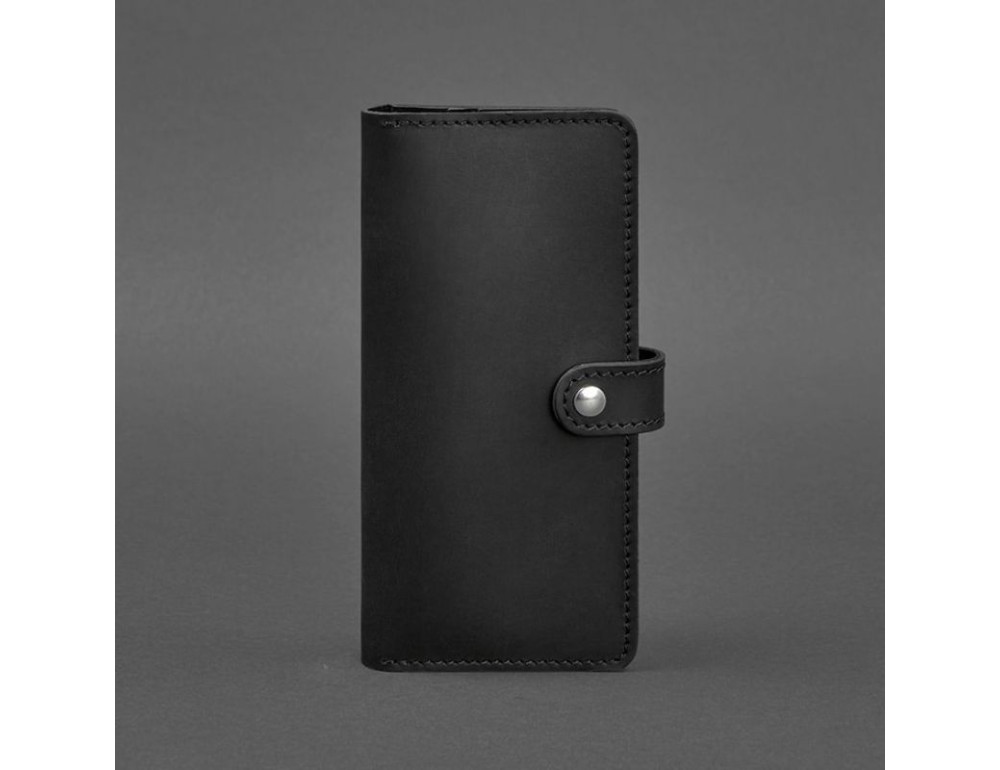 Шкіряне портмоне 7.0 Чорне Crazy Horse Blancnote BN-PM-7-g-kr - Фотографія № 6