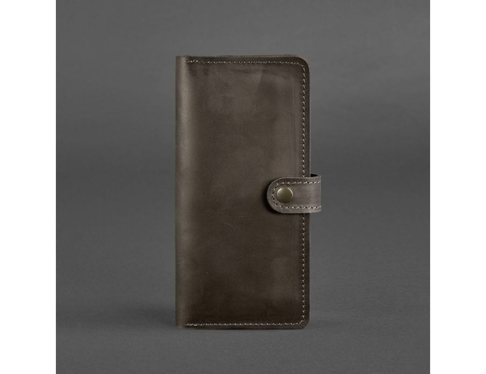 Шкіряне портмоне 7.0 Темно-коричневе Crazy Horse Blancnote BN-PM-7-o - Фотографія № 5