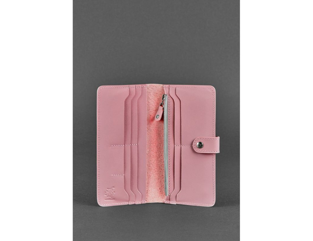 Шкіряне жіноче портмоне 7.0 Рожеве Blancnote BN-PM-7-pink - Фотографія № 3