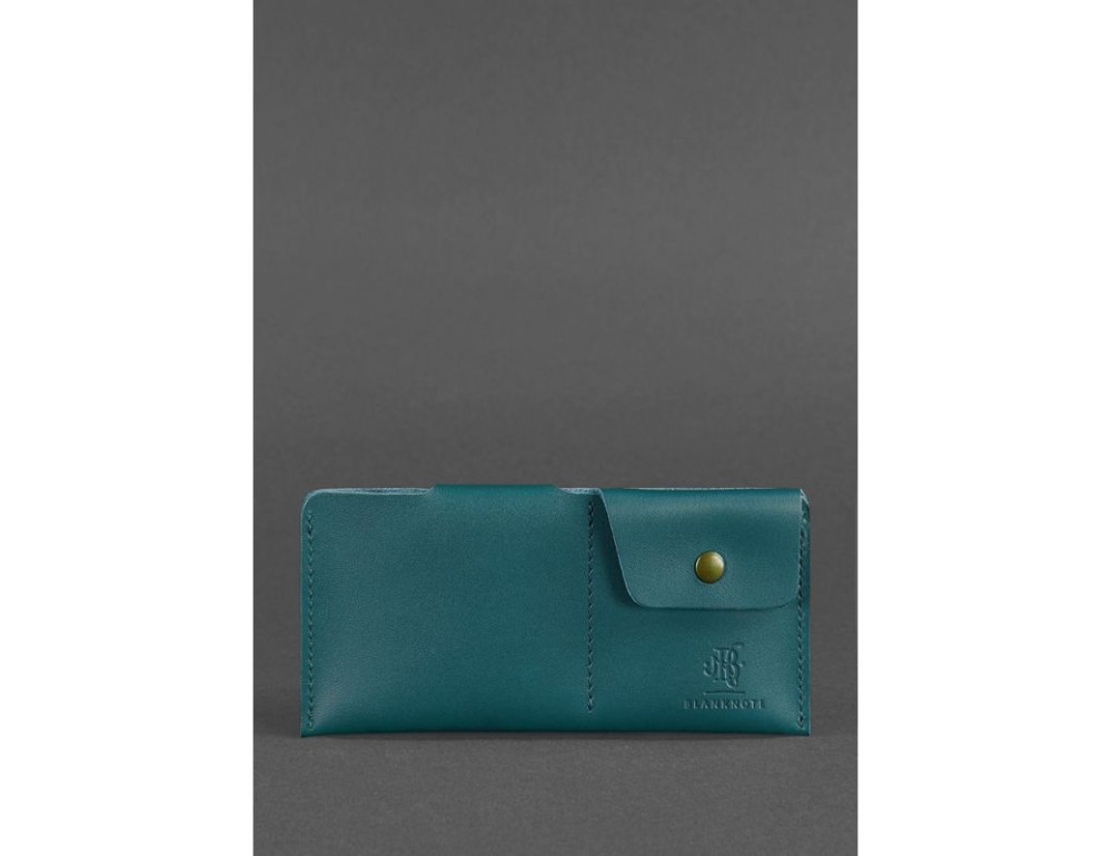 Шкіряний портмоне-купюрник 8.0 зелений Blancnote BN-PM-8-malachite - Фотографія № 3