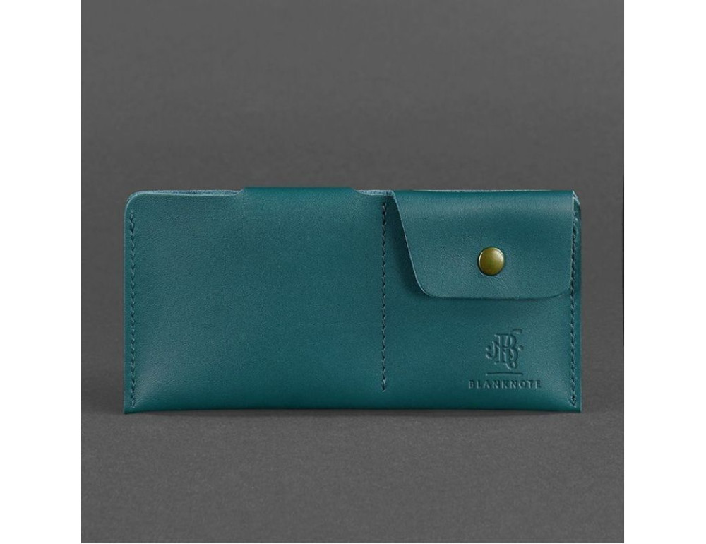 Шкіряний портмоне-купюрник 8.0 зелений Blancnote BN-PM-8-malachite - Фотографія № 4