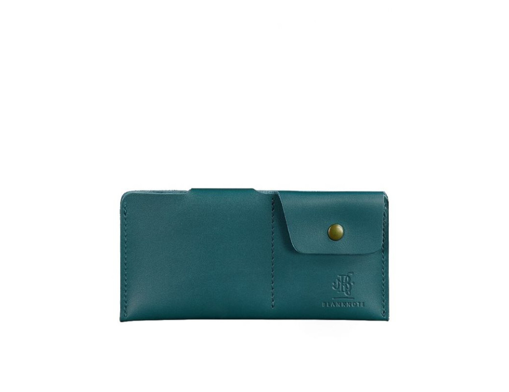 Шкіряний портмоне-купюрник 8.0 зелений Blancnote BN-PM-8-malachite - Фотографія № 5