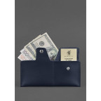 Шкіряне портмоне-купюрник 8.0 темно-синє Blancnote BN-PM-8-navy-blue - Фотографія № 101