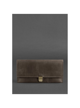 Коричневый кожаный травел-кейс под докменты Blanknote BN-TK-2-o