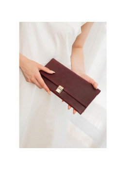 Бордовый кожаный травел-кейс под докменты Blanknote BN-TK-2-VIN-KR