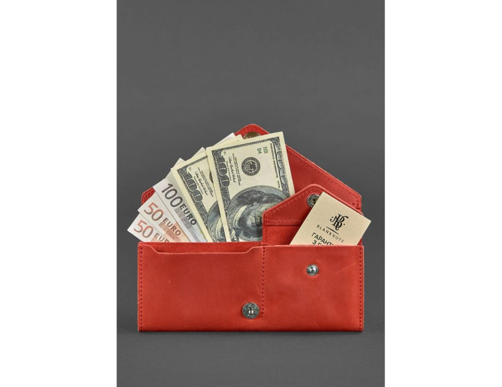 Жіночий шкіряний гаманець Керрі Blancnote BN-W-1-coral - Фотографія № 2