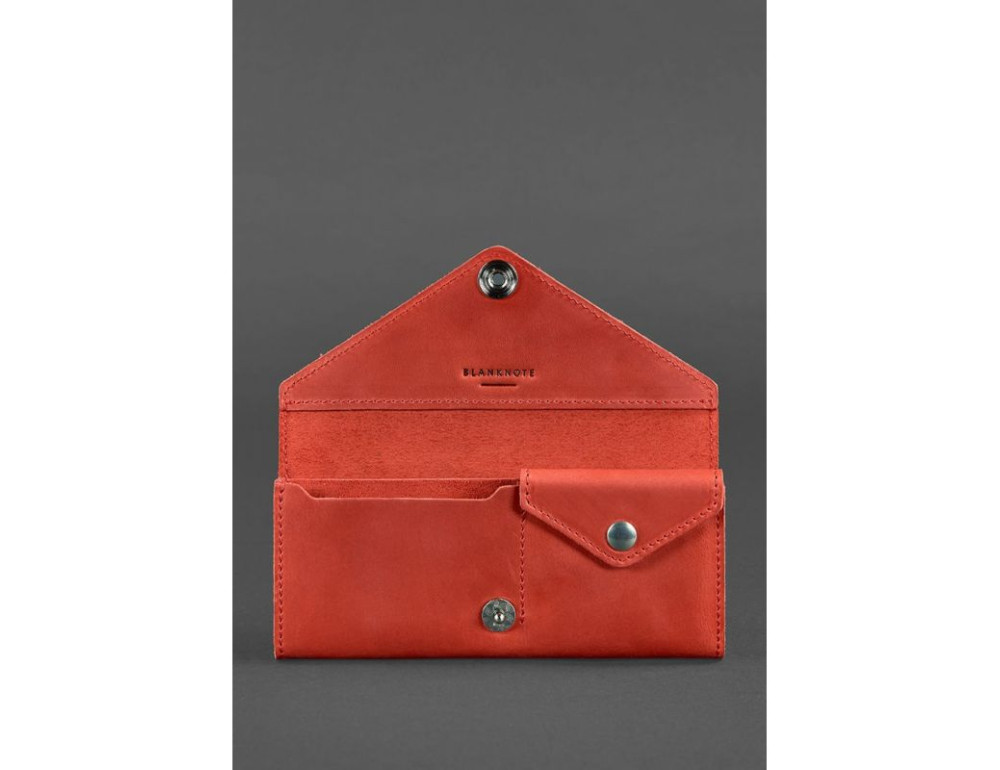 Жіночий шкіряний гаманець Керрі Blancnote BN-W-1-coral - Фотографія № 3