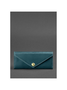 Шкіряний жіночий гаманець Керрі 1.0 зелений Blancnote BN-W-1-malachite