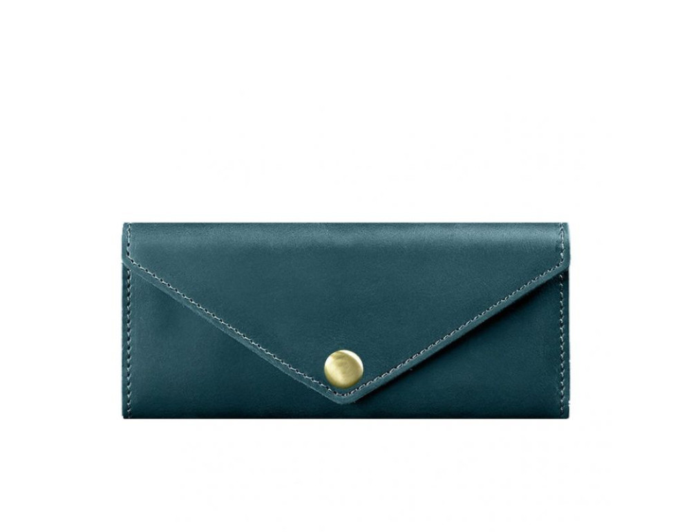Шкіряний жіночий гаманець Керрі 1.0 зелений Blancnote BN-W-1-malachite - Фотографія № 6