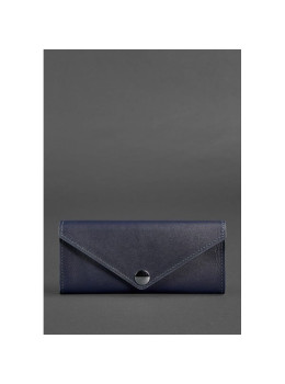 Женский кожаный кошелек Керри 1.0 темно-синий Blancnote BN-W-1-navy-blue