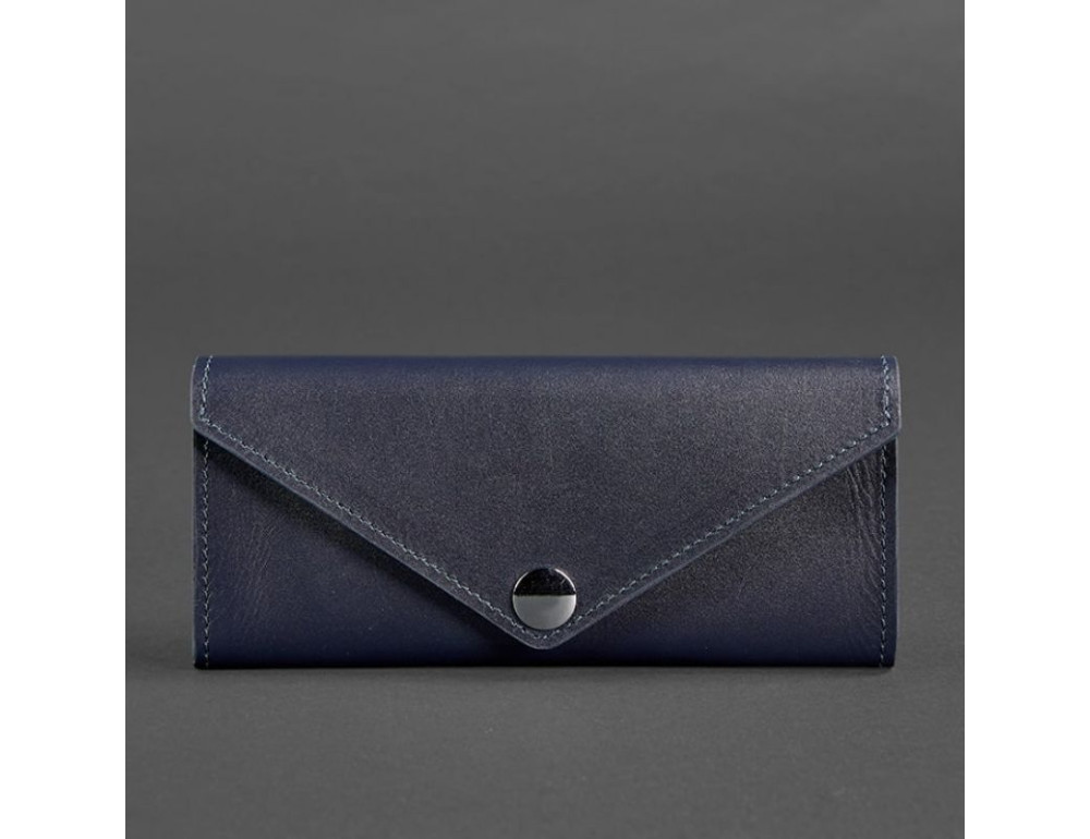 Жіночий шкіряний гаманець Керрі 1.0 темно-синій Blancnote BN-W-1-navy-blue - Фотографія № 5