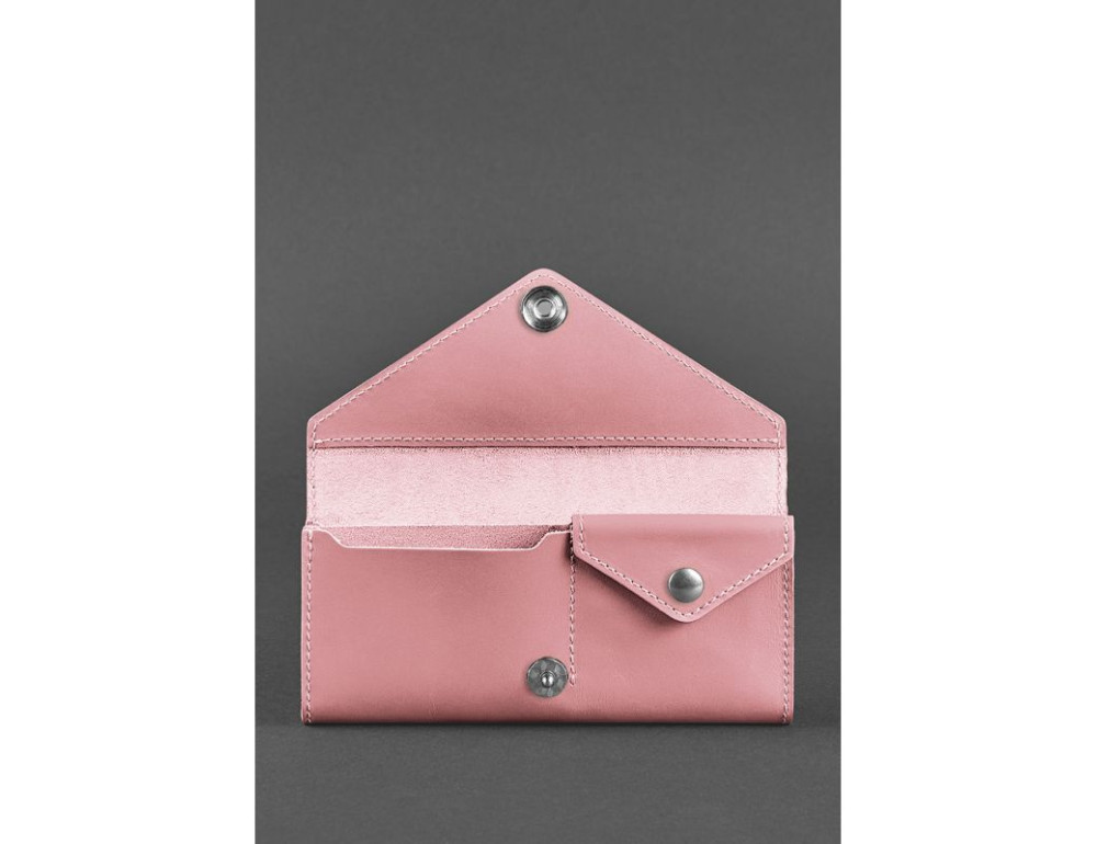 Жіночий шкіряний гаманець Керрі 1.0 рожевий Blancnote BN-W-1-pink-peach - Фотографія № 3