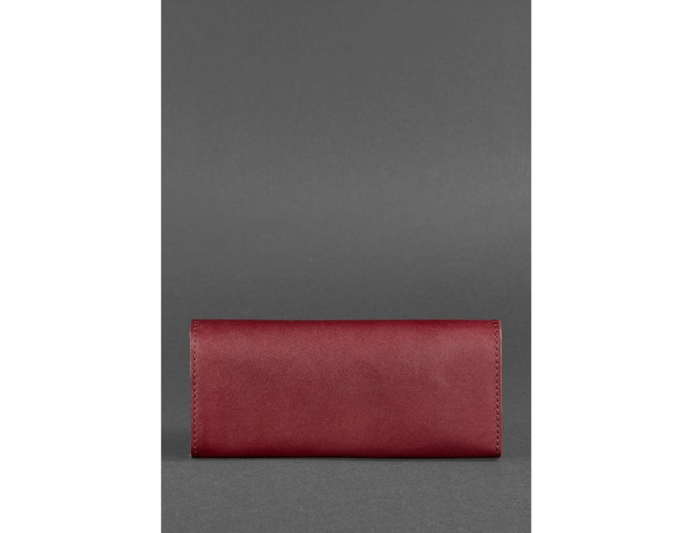 Шкіряний жіночий гаманець Керрі 1.0 бордовий Krast Blancnote BN-W-1-vin - Фотографія № 4