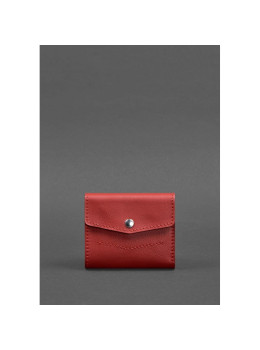 Женский кожаный кошелек 2.1 красный Krast BN-W-2-1-red