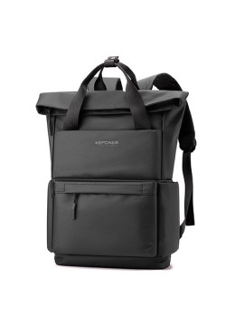 Большой текстильный черный рюкзак Confident AT08-1279A