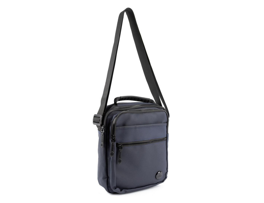 Чоловічий текстильний месенджер з ручкою Confident AT08-1293BL - Фотографія № 8