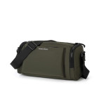 Горизонтальна текстильна чоловіча сумка Confident AT09-T-34804KH (хакі) - Фотографія № 102