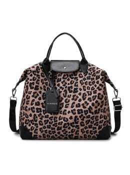Текстильная женская сумка леопард беж Confident TB1-T-841B-LEO