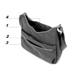 Женский черный тканевый мессенджер Confident WT1-206A - Фото № 102 Женский черный тканевый мессенджер Confident WT1-206A - Фото № 102